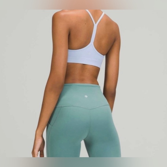 Lululemon Flow Y Bra Blue Linen Size 10 - Picture 6 of 6